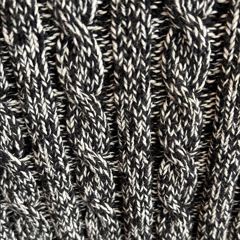 L.L. Bean Black and White Crew Neck Sweater - Picture 3 of 6